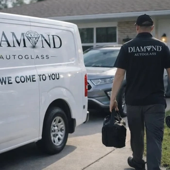 Glass technician working