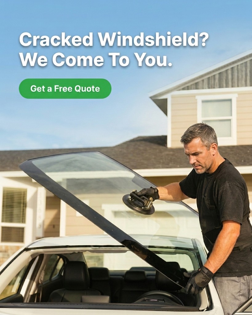 Auto glass ad creative example